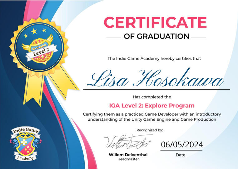 IGA Level 2 | Completed introductory bootcamp with Indie Game Academy and made a Spyro clone in Unity.